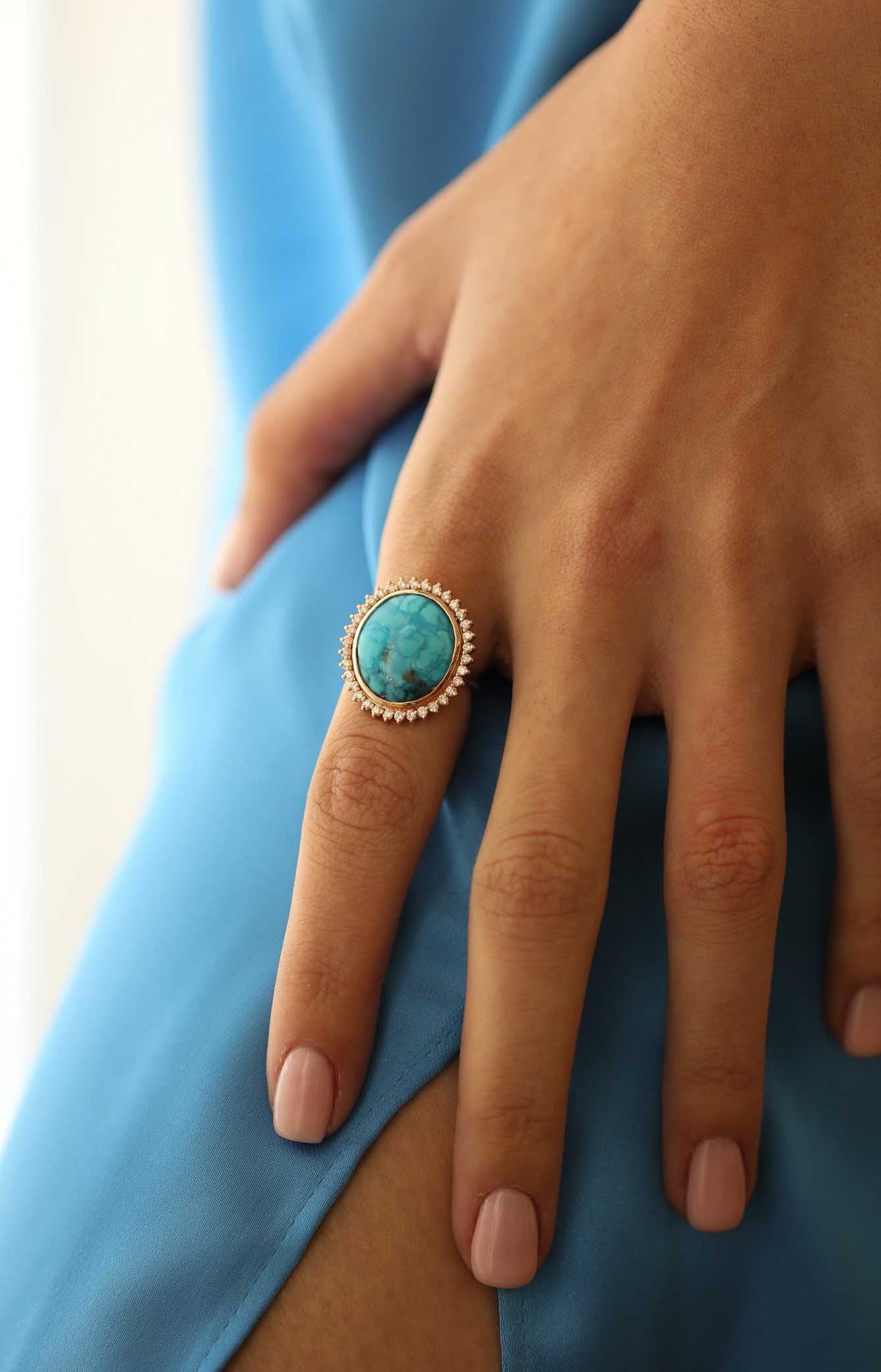 8.75 Karat Opal & Pırlantalı Özel Tasarım Yüzük ( Ocean Ring ) - RNF0706 | Ronaff Pırlanta | Tektaş Yüzük, Pırlanta Yüzük, Kolye, Küpe