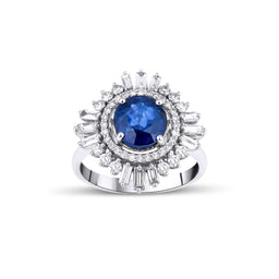 3.52 Karat Safir Pırlantalı Tasarım Yüzük - RNF0649 | Ronaff Pırlanta | Tektaş Yüzük, Pırlanta Yüzük, Kolye, Küpe
