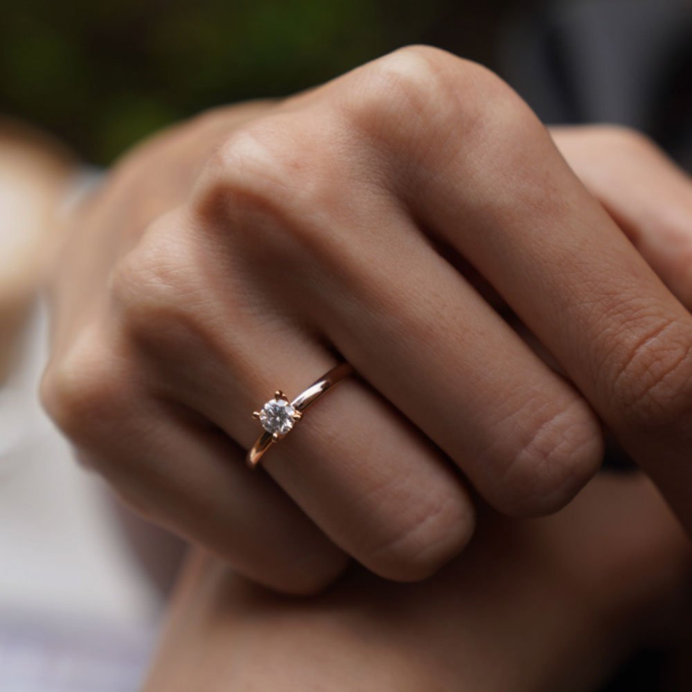 0.42 Karat GIA Sertifikalı Modern Tektaş Pırlanta Yüzük - RNF0769 | Ronaff Pırlanta | Tektaş Yüzük, Pırlanta Yüzük, Kolye, Küpe