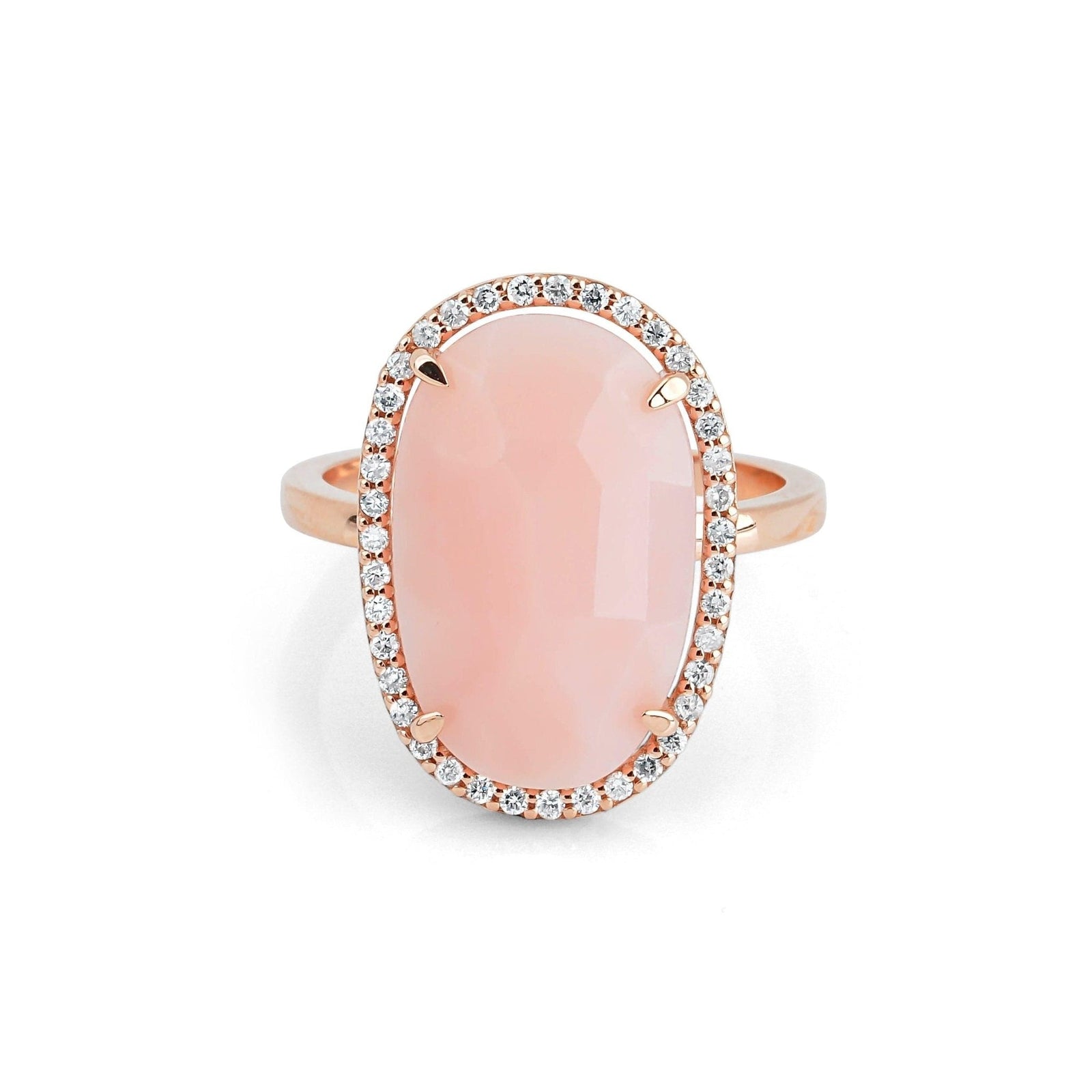 5.11 Karat Pembe Opal Pırlanta Yüzük - RNF0163 | Ronaff Pırlanta | Tektaş Yüzük, Pırlanta Yüzük, Kolye, Küpe