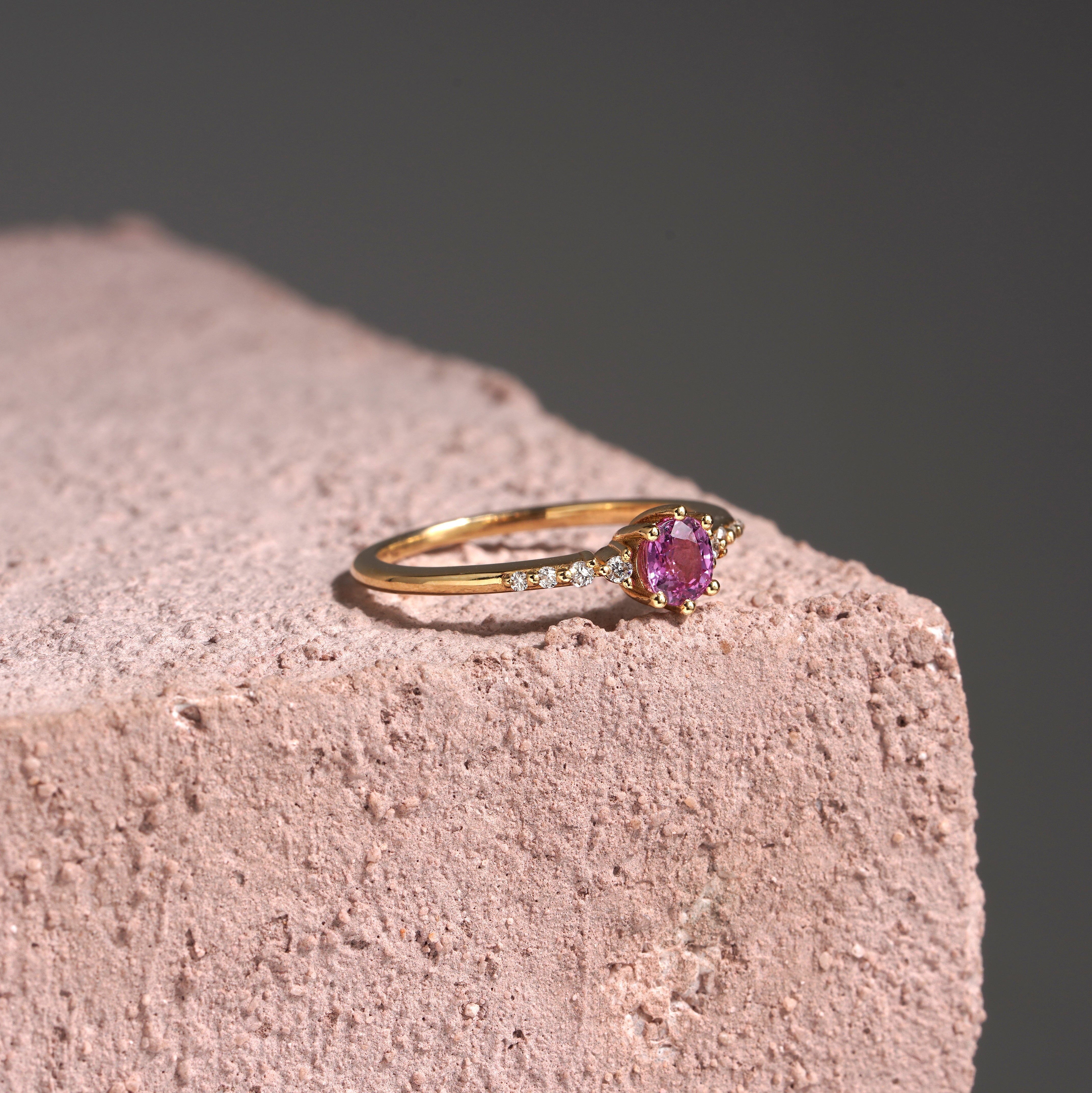 0.40 Karat Pembe Safir & 0.07 Pırlantalı Tasarım Yüzük - RNF0823 | Ronaff Pırlanta | Tektaş Yüzük, Pırlanta Yüzük, Kolye, Küpe