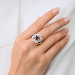 6.23 Karat Yakut & Damla Pırlantalı Etna Yüzük - RNF0620 | Ronaff Pırlanta | Tektaş Yüzük, Pırlanta Yüzük, Kolye, Küpe