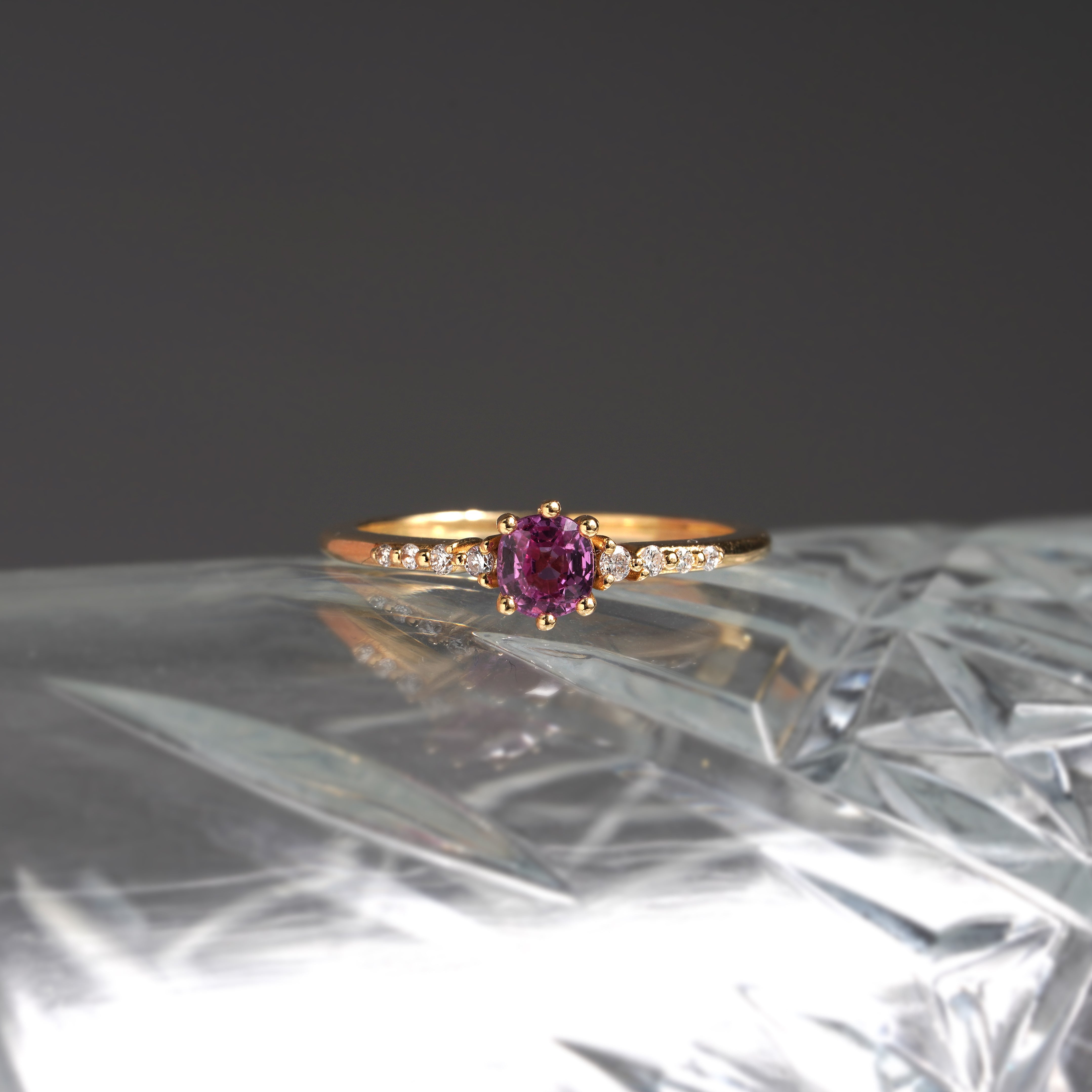0.40 Karat Pembe Safir & 0.07 Pırlantalı Tasarım Yüzük - RNF0823 | Ronaff Pırlanta | Tektaş Yüzük, Pırlanta Yüzük, Kolye, Küpe