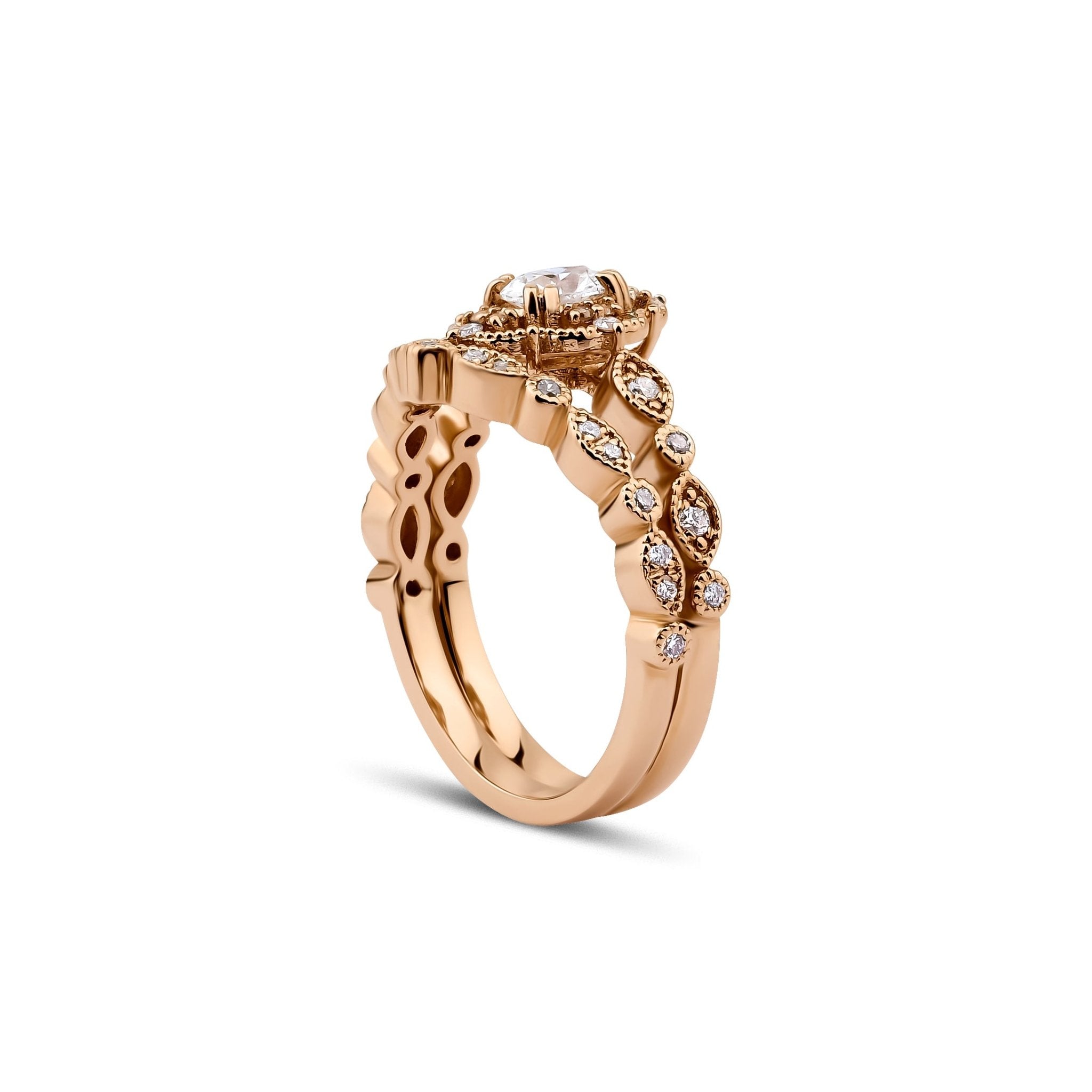 0.30 Karat Oval & 0.20 Karat Kenar Pırlantalı Tasarım Tektaş Yüzük - RNF0833 | Ronaff Pırlanta | Tektaş Yüzük, Pırlanta Yüzük, Kolye, Küpe
