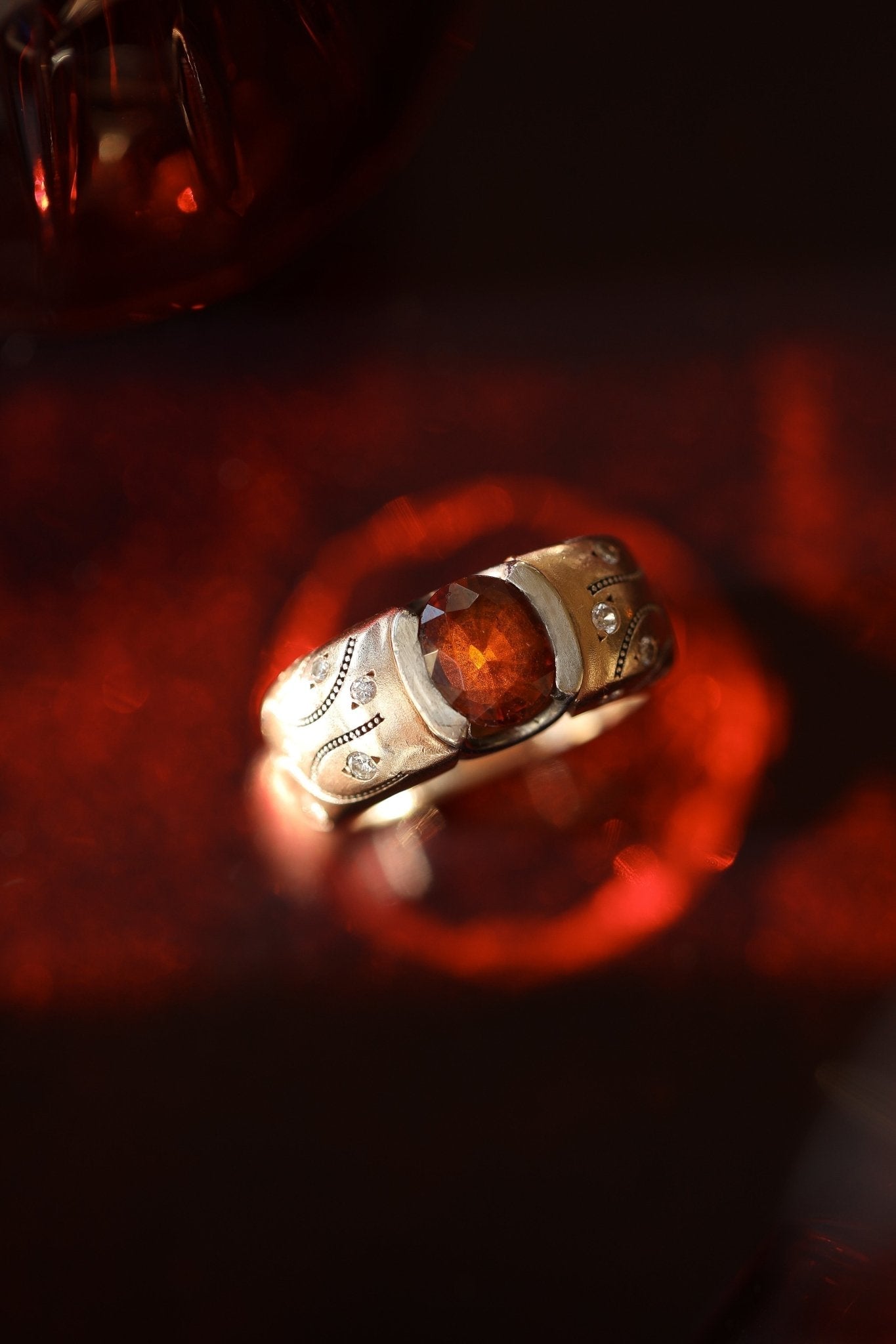 1.60 Karat Fire Garnet Taşlı Pırlantalı Özel Tasarım Yüzük ( Extraordinary ) - RNF0700 | Ronaff Pırlanta | Tektaş Yüzük, Pırlanta Yüzük, Kolye, Küpe
