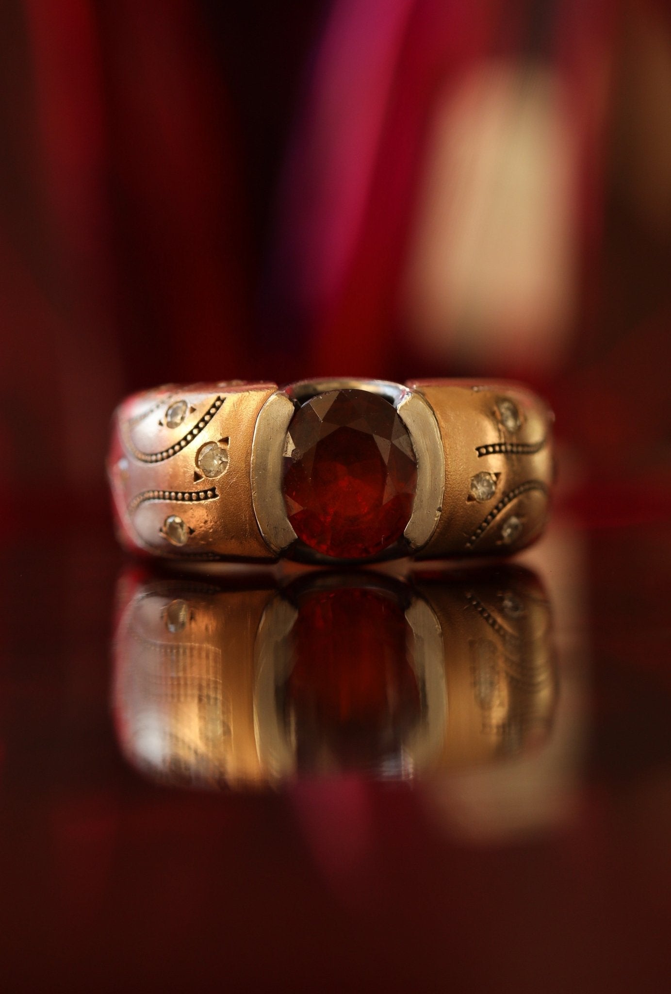 1.60 Karat Fire Garnet Taşlı Pırlantalı Özel Tasarım Yüzük ( Extraordinary ) - RNF0700 | Ronaff Pırlanta | Tektaş Yüzük, Pırlanta Yüzük, Kolye, Küpe