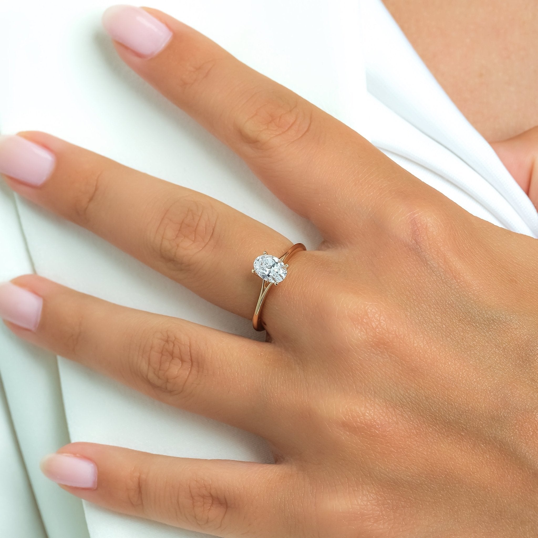 0.50 Karat Oval Kesim HRD Sertifikalı Pırlanta Tektaş Yüzük - RNF0273 | Ronaff Pırlanta | Tektaş Yüzük, Pırlanta Yüzük, Kolye, Küpe