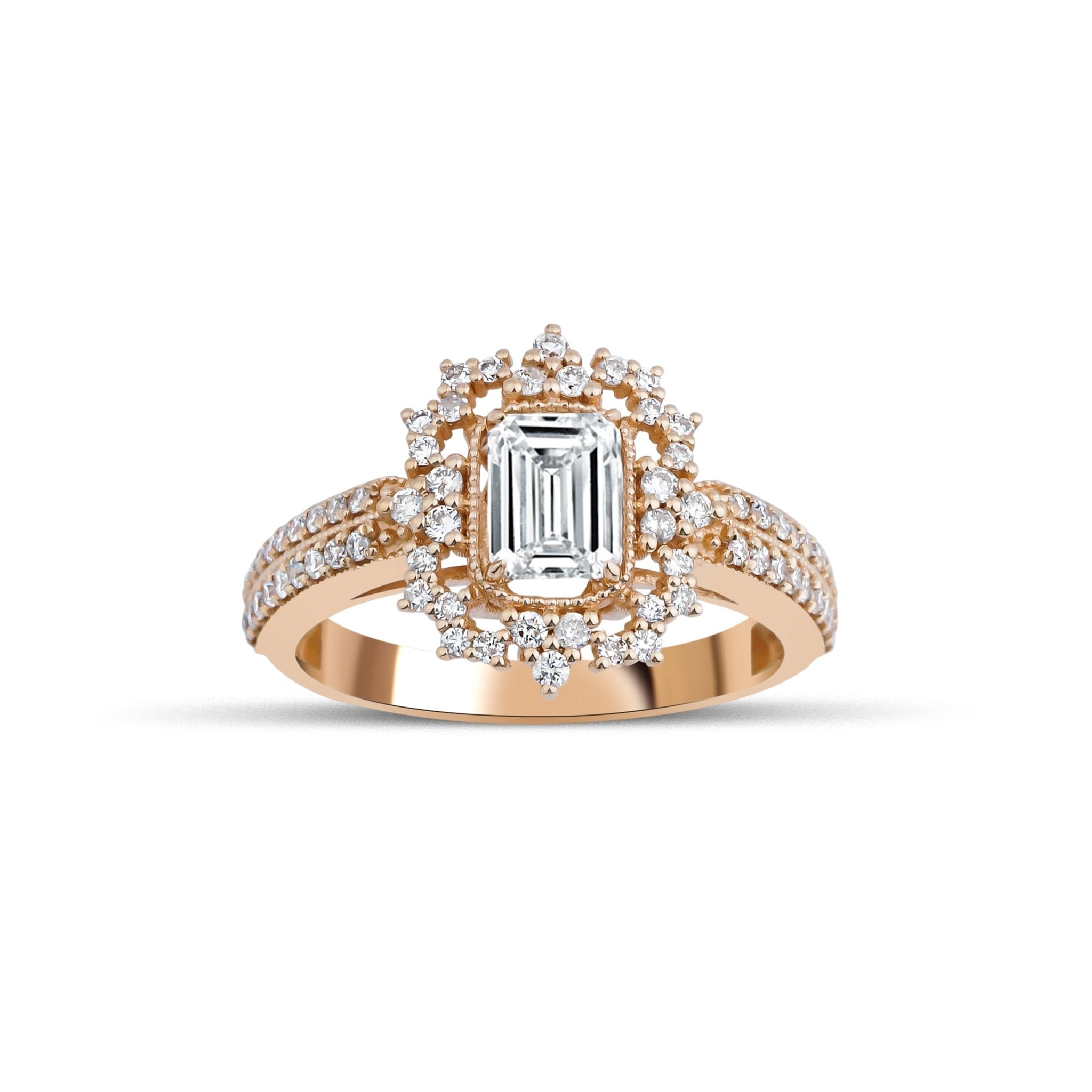0.80 Karat Pırlanta Queen Yüzük - RNF0900 | Ronaff Pırlanta | Tektaş Yüzük, Pırlanta Yüzük, Kolye, Küpe