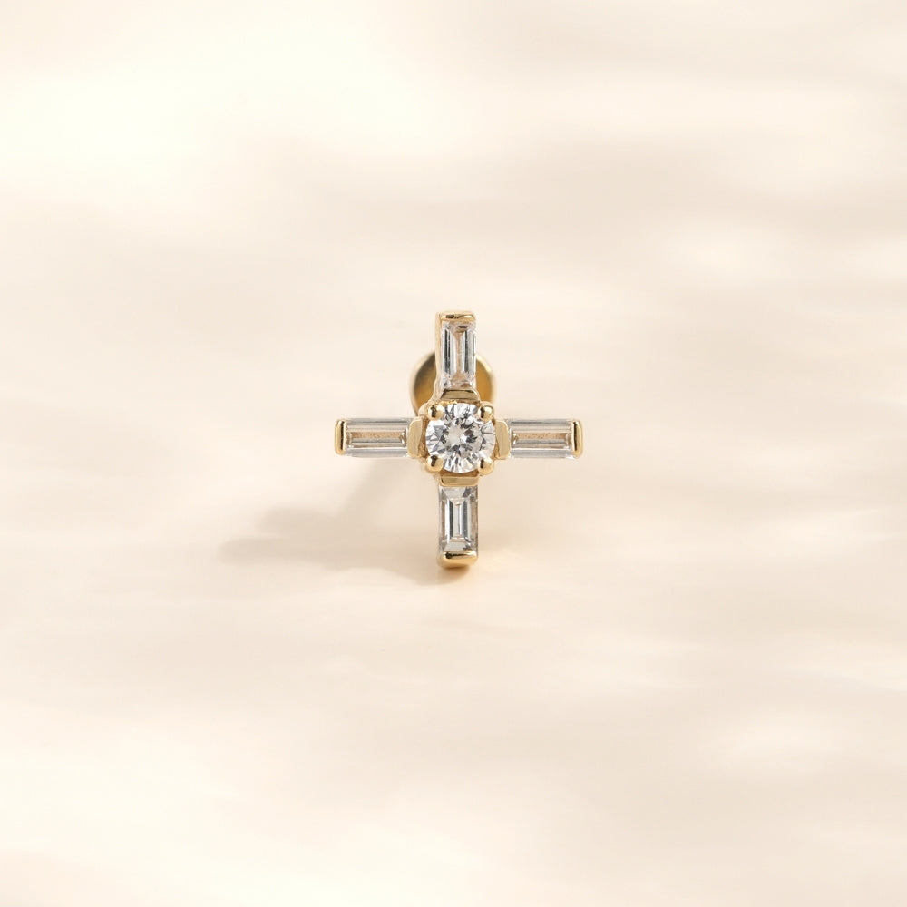Pırlantalı Piercing - RNF1309 | Ronaff Pırlanta | Tektaş Yüzük, Pırlanta Yüzük, Kolye, Küpe