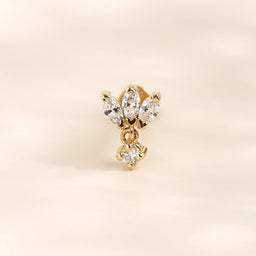 Pırlantalı Piercing - RNF1310 | Ronaff Pırlanta | Tektaş Yüzük, Pırlanta Yüzük, Kolye, Küpe
