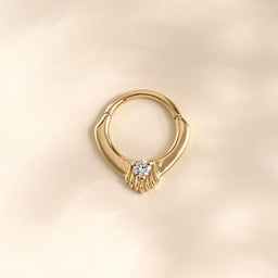 Pırlantalı Piercing - RNF1321 | Ronaff Pırlanta | Tektaş Yüzük, Pırlanta Yüzük, Kolye, Küpe