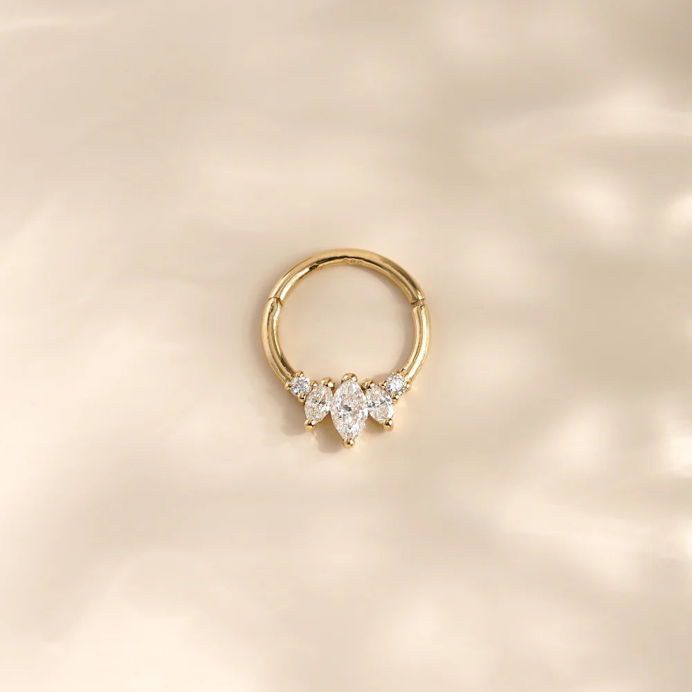Pırlantalı Piercing - RNF1288 | Ronaff Pırlanta | Tektaş Yüzük, Pırlanta Yüzük, Kolye, Küpe