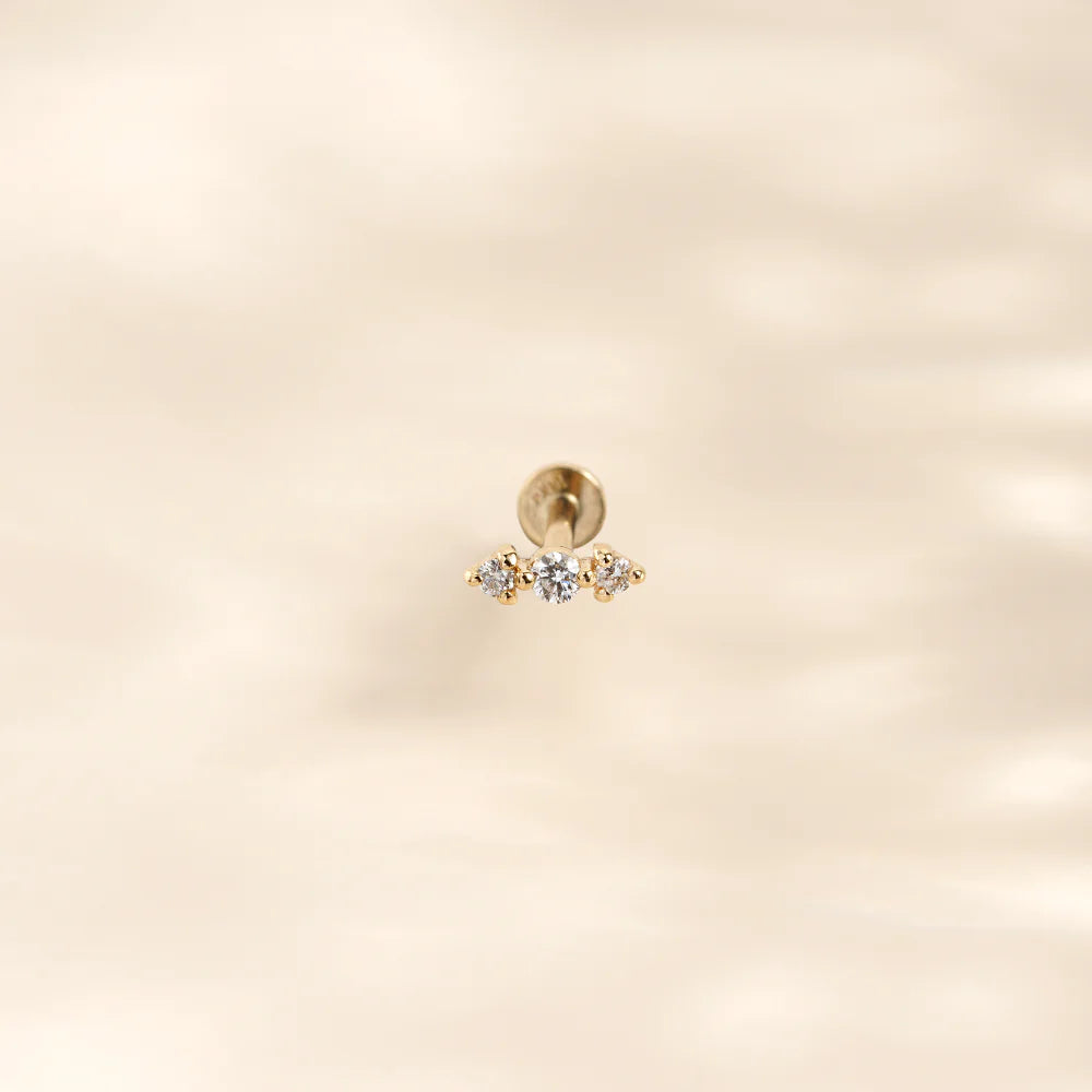 Pırlantalı Piercing - RNF1299 | Ronaff Pırlanta | Tektaş Yüzük, Pırlanta Yüzük, Kolye, Küpe